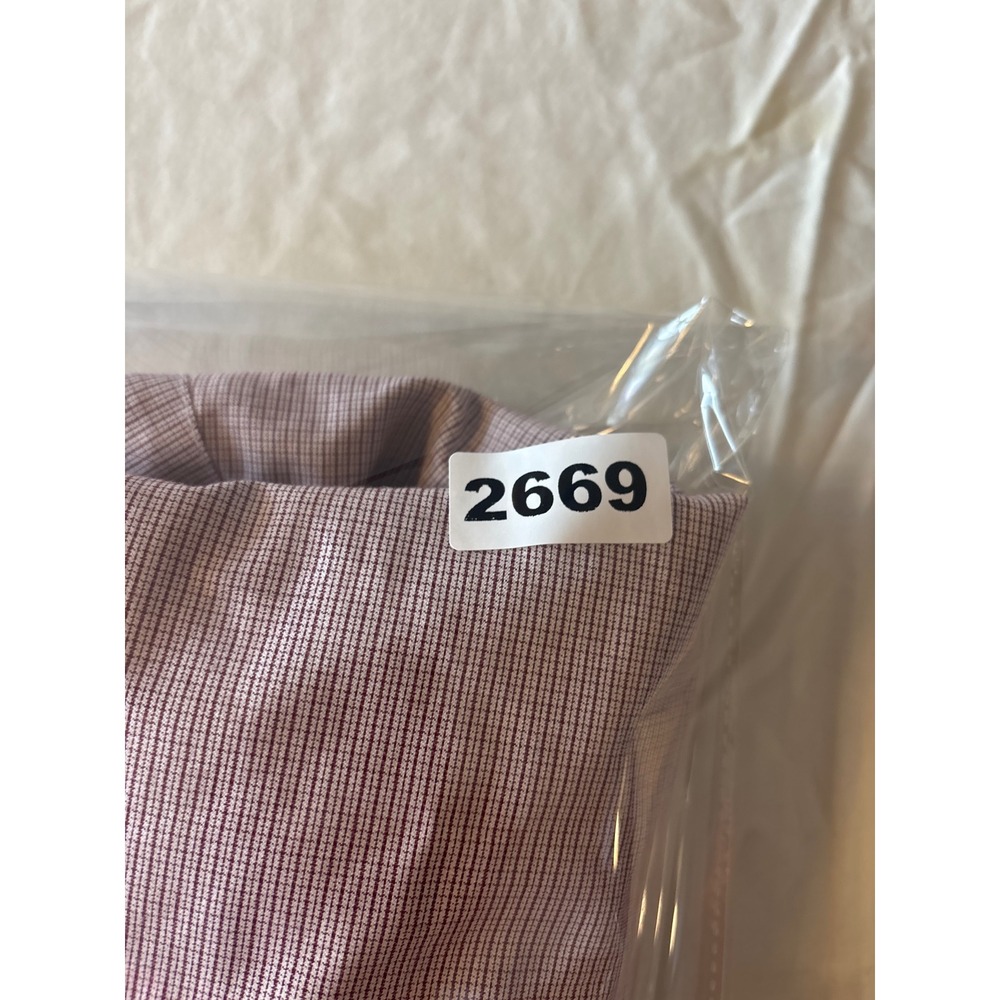Banana Republic Dress Shirt Mens Medium Purple White Micro-Check Long Slv - Picture 13 of 13